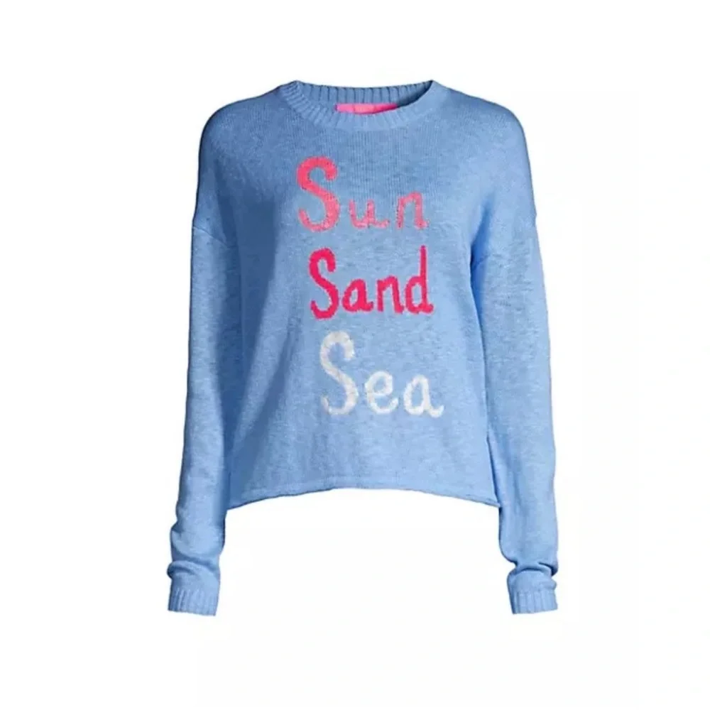 Lilly Pulitzer Pippy Sun Sand Sea Sweater NWT - Picture 2 of 4